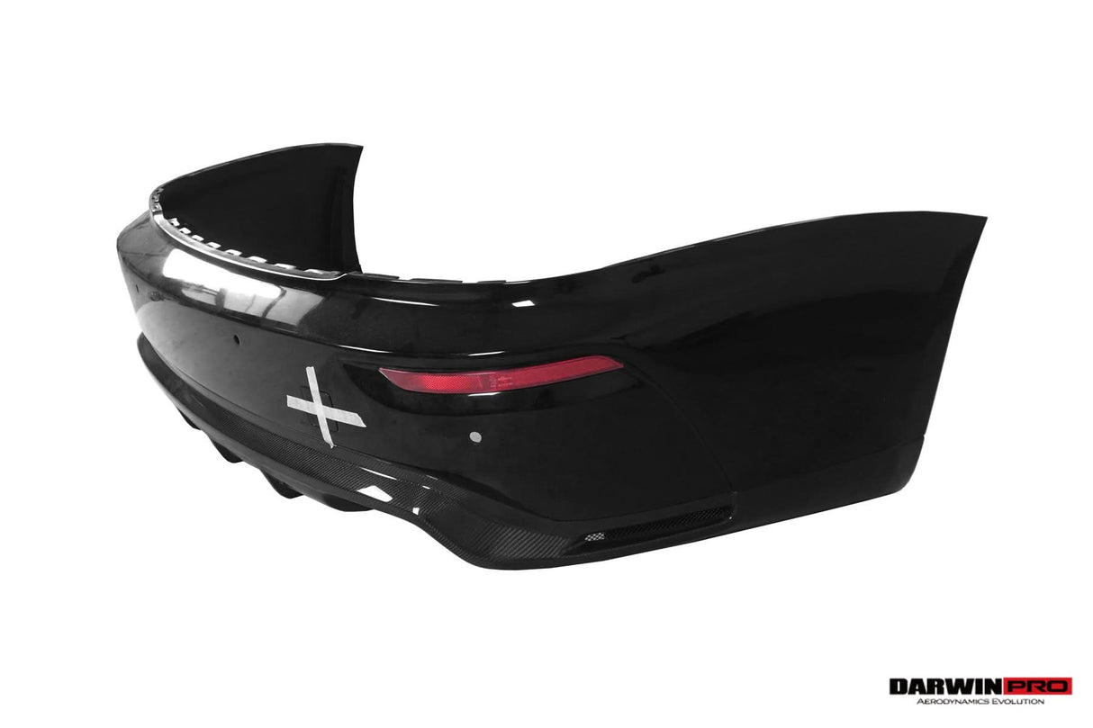 DarwinPRO 2016-2021 Rolls-Royce Wraith & Dawn BKSS Style Partial Carbon Fiber Rear Bumper