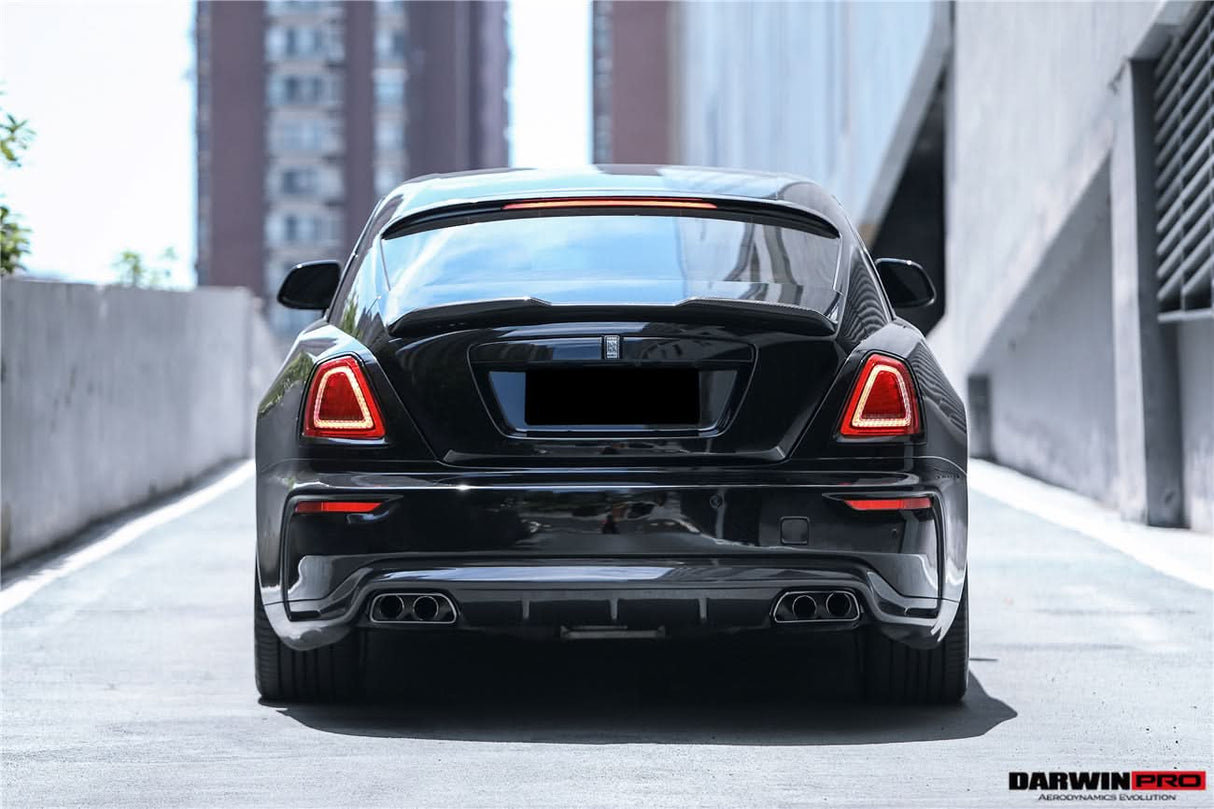 DarwinPRO 2016-2021 Rolls-Royce Wraith & Dawn BKSS Style Partial Carbon Fiber Rear Bumper