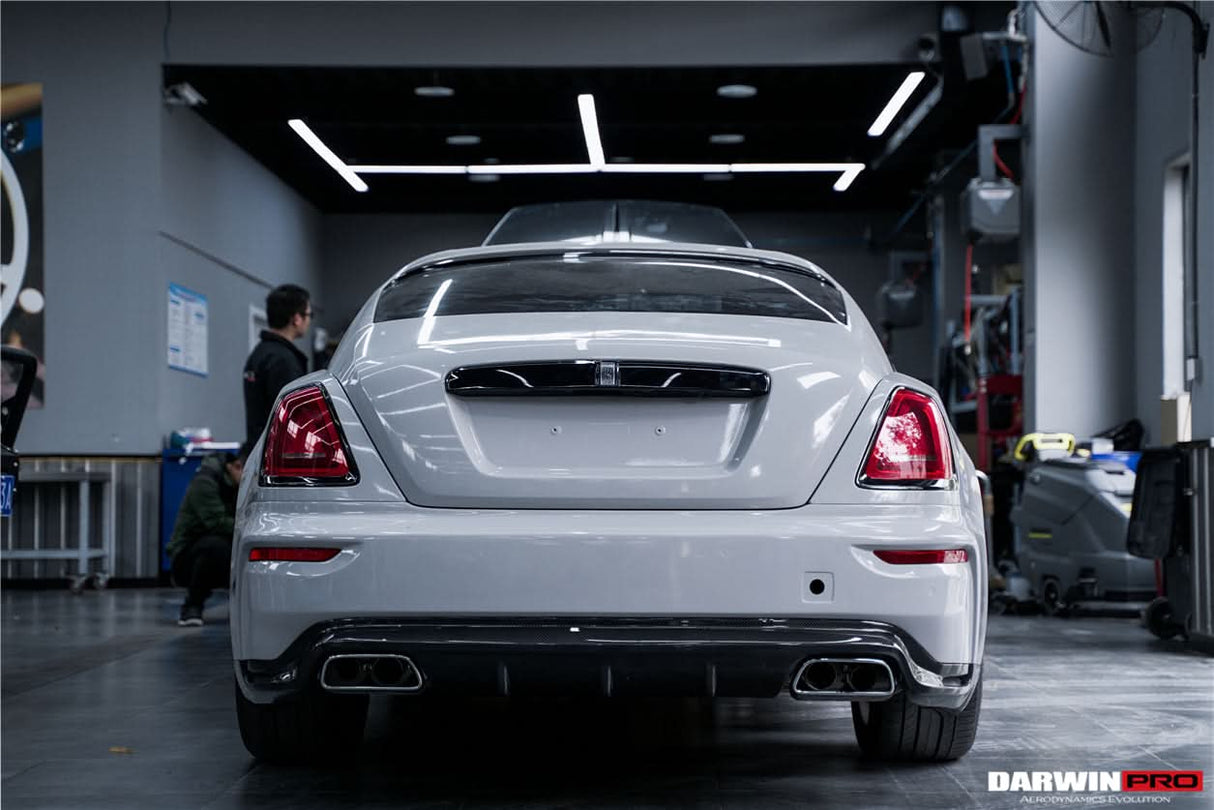 DarwinPRO 2016-2021 Rolls-Royce Wraith & Dawn BKSS Style Partial Carbon Fiber Rear Bumper