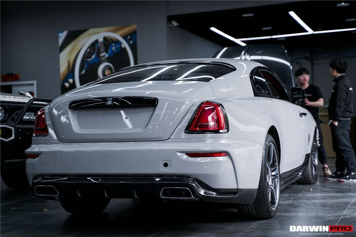 DarwinPRO 2016-2021 Rolls-Royce Wraith & Dawn BKSS Style Partial Carbon Fiber Rear Bumper
