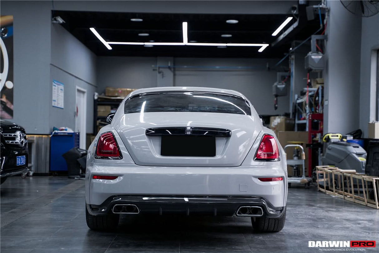 DarwinPRO 2016-2021 Rolls-Royce Wraith & Dawn BKSS Style Partial Carbon Fiber Rear Bumper