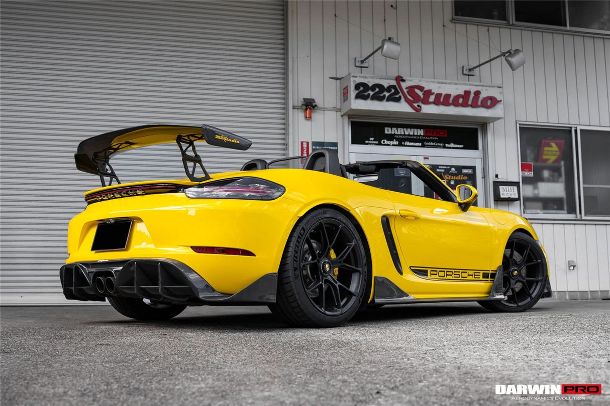 DarwinPRO 2012-2025 Porsche 718 | 981 Cayman | Boxster BKSS Style Carbon Fiber Trunk Spoiler