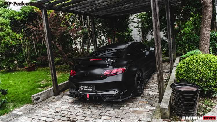 2015-2023 Mercedes Benz C63 Partial Carbon Fiber Rear Bumper DarwinPRO (IMP Design) Fits W205 AMG Coupe