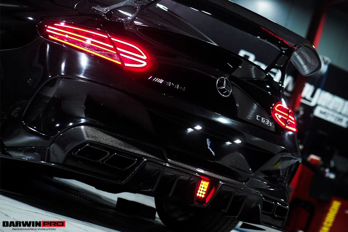 2015-2023 Mercedes Benz C63 Partial Carbon Fiber Rear Bumper DarwinPRO (IMP Design) Fits W205 AMG Coupe
