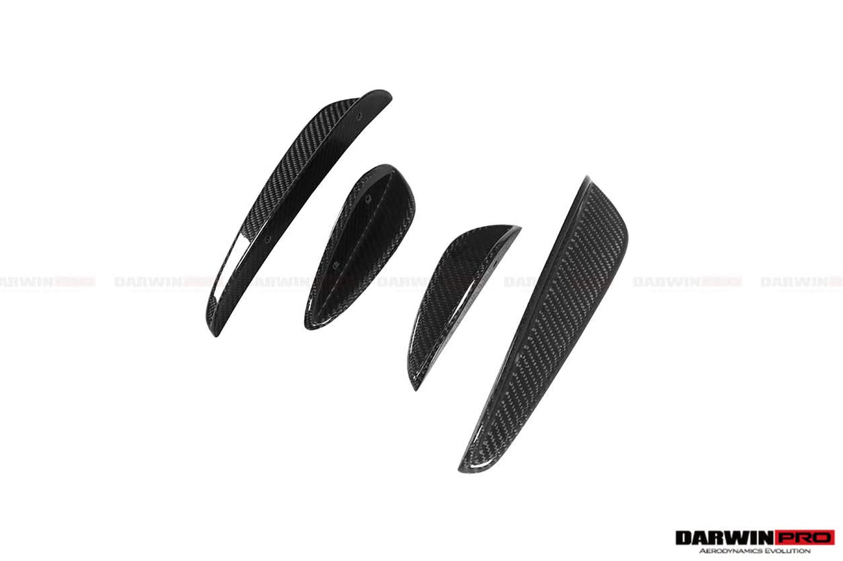 2015-2021 Mercedes Benz W205 C63 C63S AMG Coupe IMP Performance Partial Carbon Fiber Front Bumper With Canards