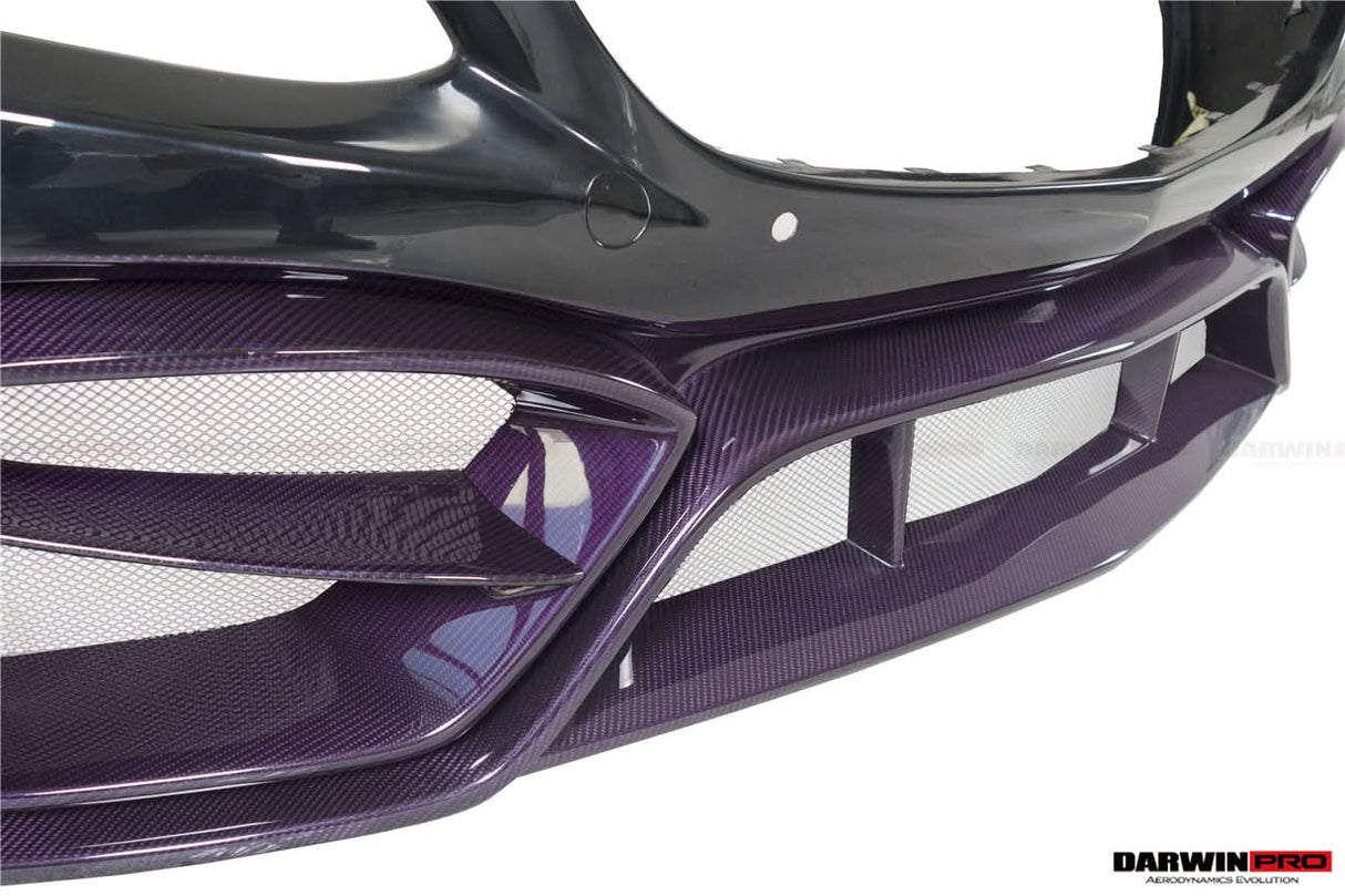 2015-2021 Mercedes Benz W205 C63 C63S AMG Coupe IMP Performance Partial Carbon Fiber Front Bumper With Canards