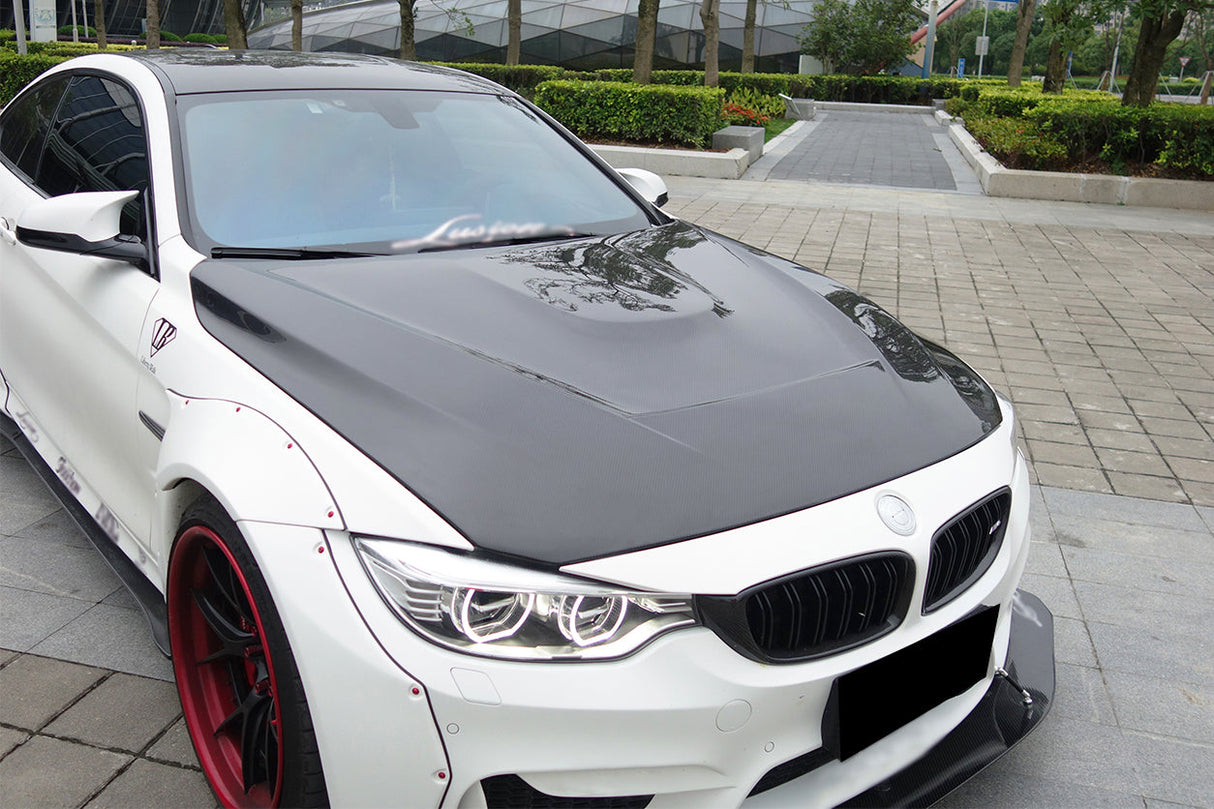 2014-2020 BMW M3 F80 | M4 F82 Carbon Fiber Hood - DarwinPRO GTS Design