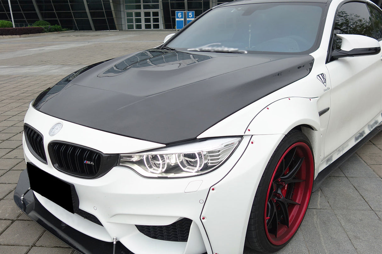 2014-2020 BMW M3 F80 | M4 F82 Carbon Fiber Hood - DarwinPRO GTS Design