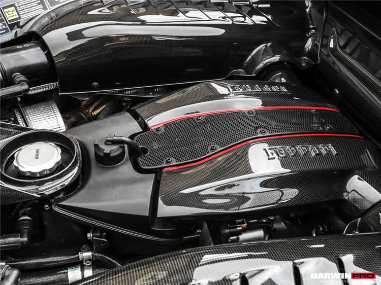 2015-2020 Ferrari 488 Autoclave Carbon Fiber Engine Cover Replacement | Fits GTB, Spider