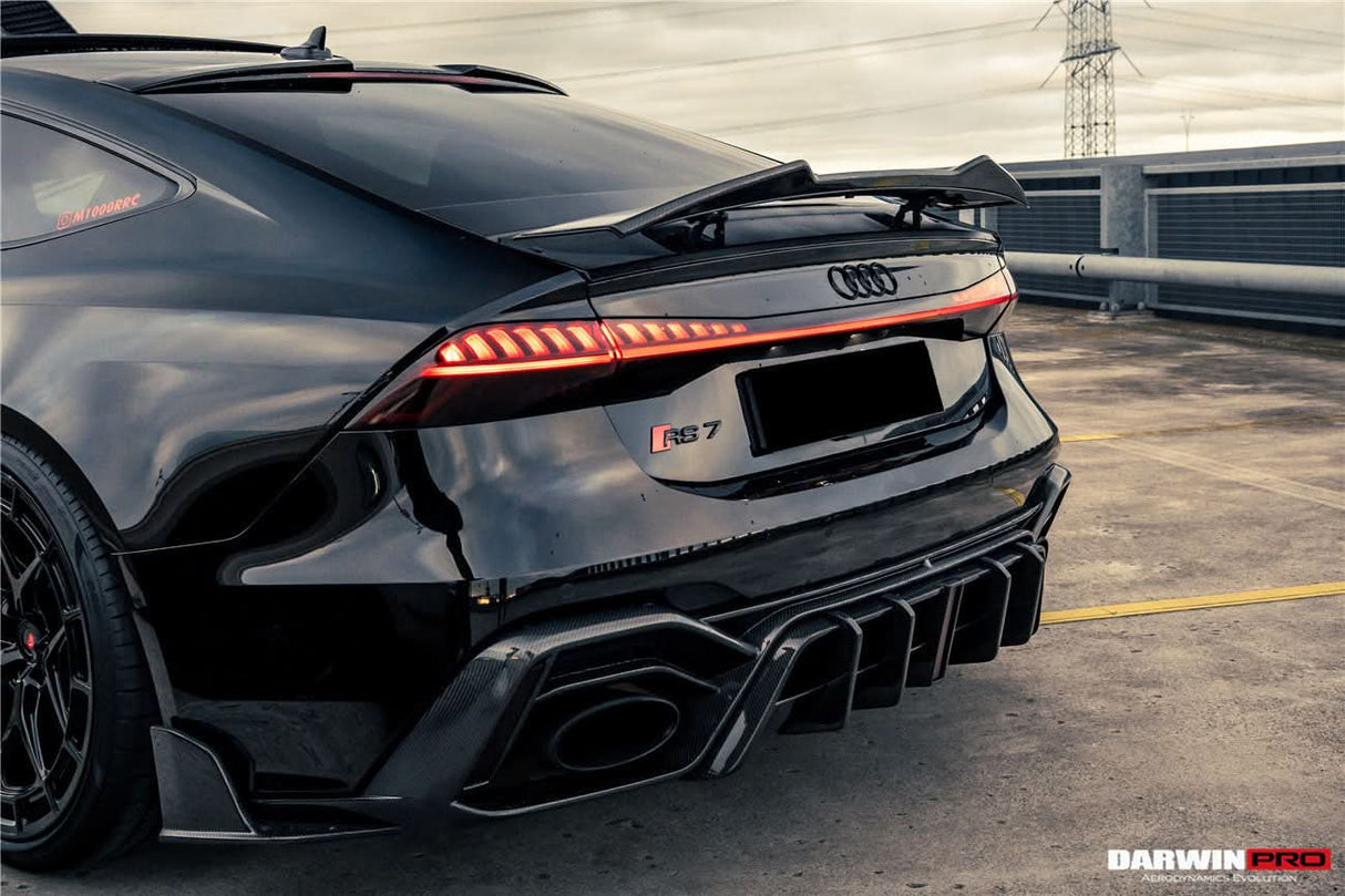 DarwinPRO 2019-UP Audi RS6 Avant C8 RS7 C8 Quattro IMP Design Rear Diffuser