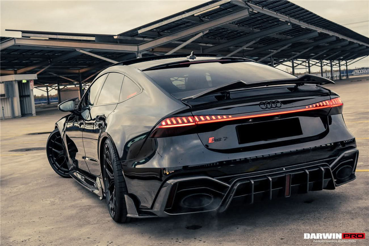 DarwinPRO 2019-UP Audi RS6 Avant C8 RS7 C8 Quattro IMP Design Rear Diffuser