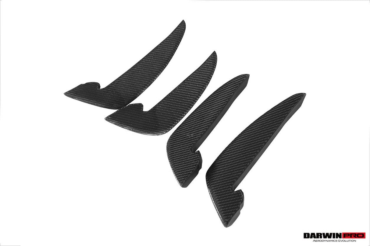 2020-2024 Audi RS4 B9.5 BKSS Style Carbon Fiber Front Bumper Canards