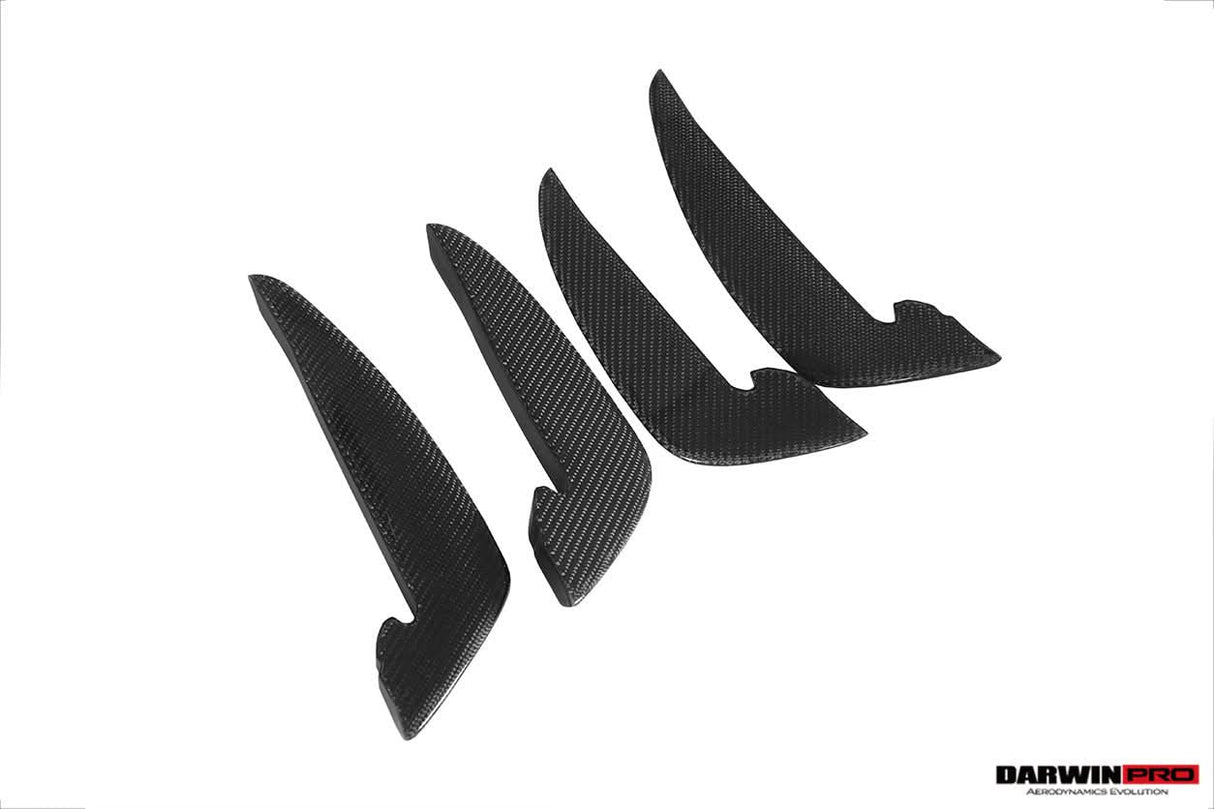 2020-2024 Audi RS4 B9.5 BKSS Style Carbon Fiber Front Bumper Canards
