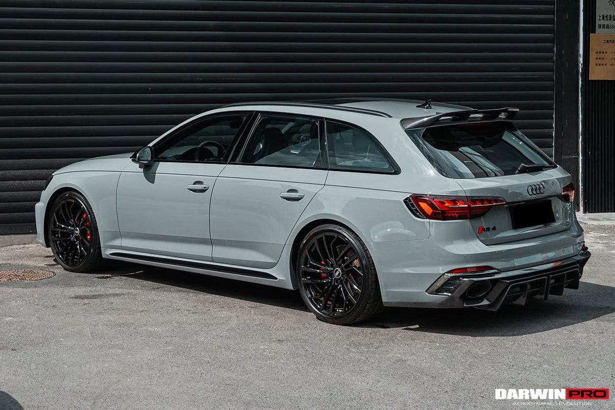 2017-2024 Audi RS4 B9 BKSS Style Rear Diffuser with Winglets