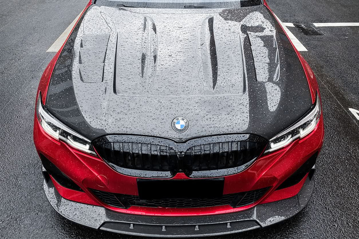 2019-2022 BMW 3 Series G20 G28 BKSS Style Carbon Fiber Front Lip