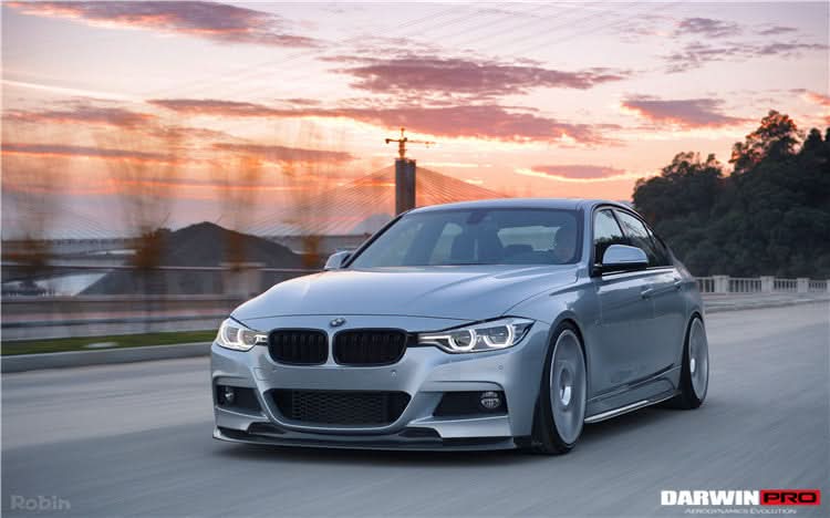 DarwinPRO 2013-2019 BMW 3 Series F30 F35 M-Tech GV Style Carbon Fiber Front Lip
