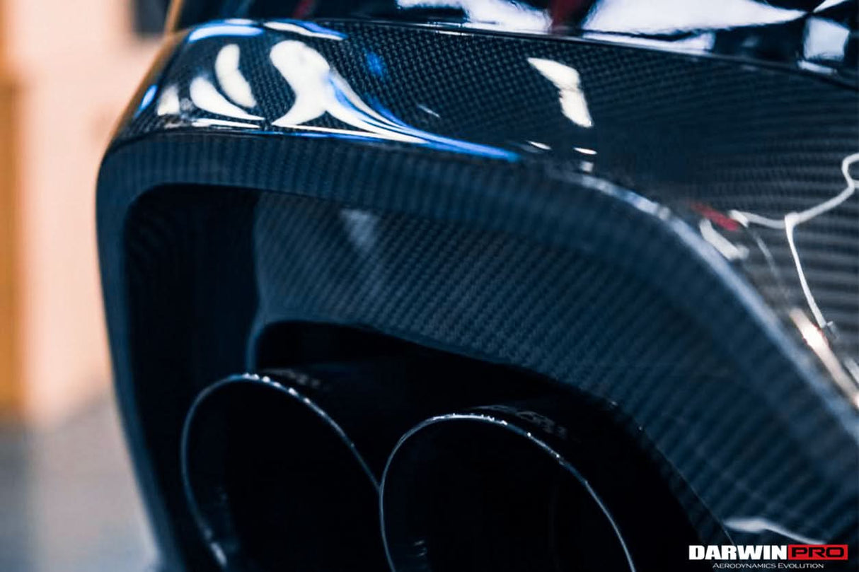 2019-2022 BMW 3 Series G20 G28 BKSS Style Carbon Fiber Rear Diffuser (For QUAD Exhaust tips)