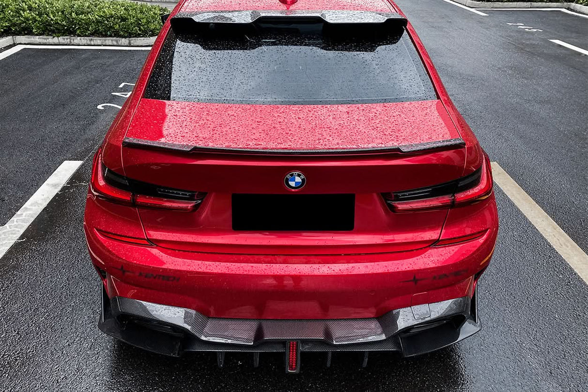 2019-2022 BMW 3 Series G20 G28 BKSS Style Carbon Fiber Rear Diffuser