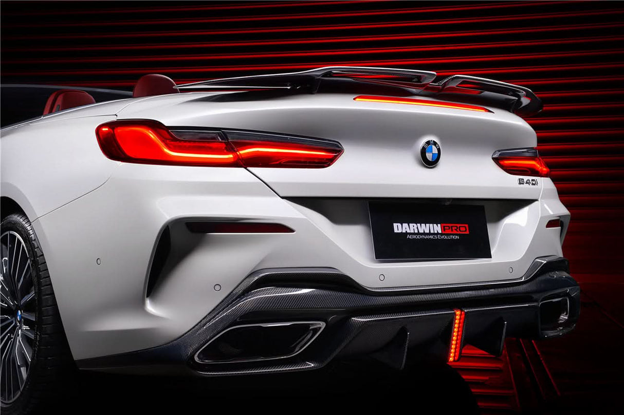 2018-2025 BMW 8 Series G14 Convertible G15 Coupe G16 4DR-Gran Coupe 840i M850i IMP Performance Carbon Fiber Rear Diffuser