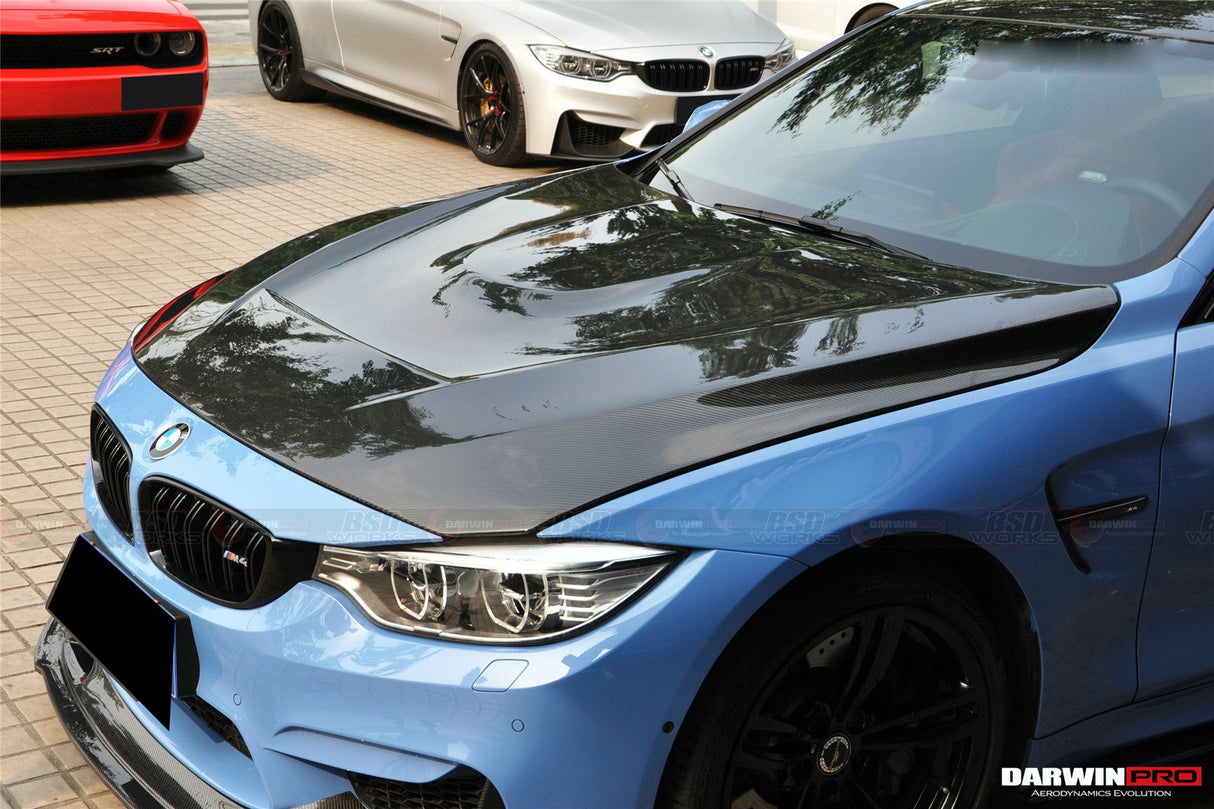 2014-2020 BMW M3 F80 | M4 F82 Carbon Fiber Hood - DarwinPRO GTS Design
