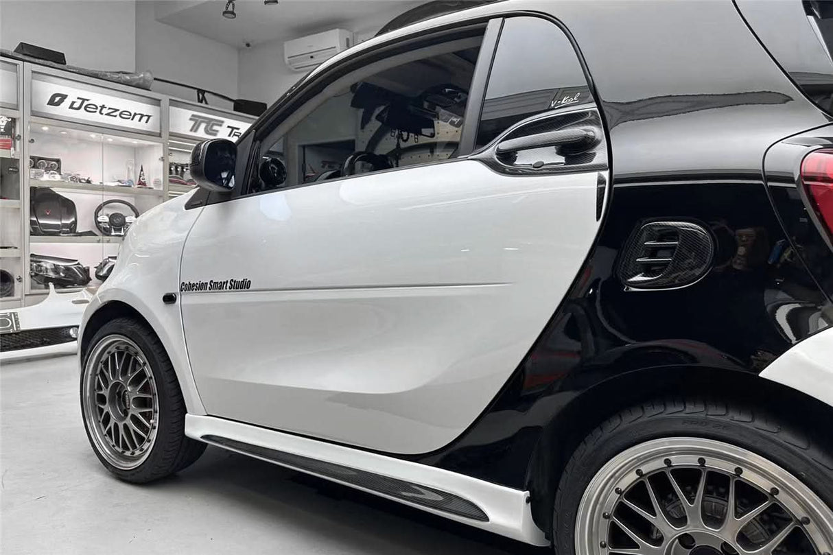 2016-2020 Smart Fortwo 453 BKSS Style Partial Carbon Fiber Side Skirts
