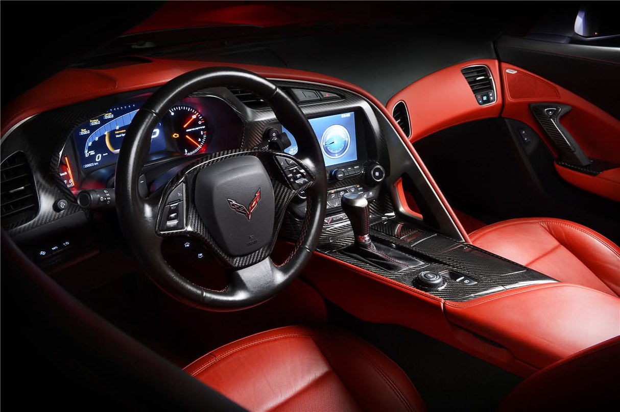 DarwinPRO 2013-2019 Corvette C7 Z06 Grandsport Carbon Fiber Dash Board (Left And Right)