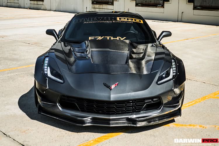 DarwinPRO 2013-2017 Corvette C7 Z51 BKSS Style Carbon Fiber Hood