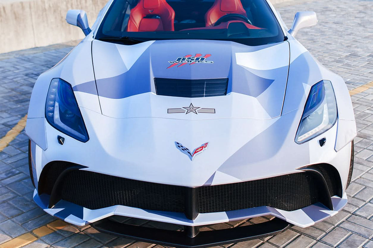 2013-2017 Corvette C7 Z51 Carbon Fiber Hood Scoop Vents