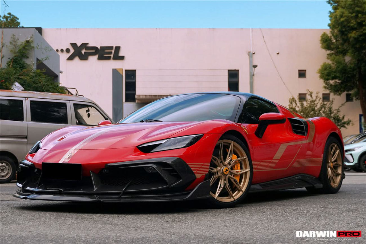 DarwinPRO 2022-2026 Ferrari 296 GTB & GTS Type F171 iMP Style Carbon Fiber Side Skirts