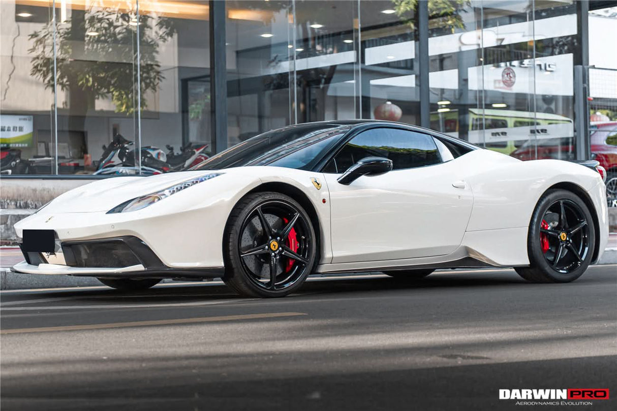 2010-2015 Ferrari 458 Italia and Spider Carbon Fiber Hood and Partial Carbon Fiber Front bumper DarwinPRO (BKSS Design)