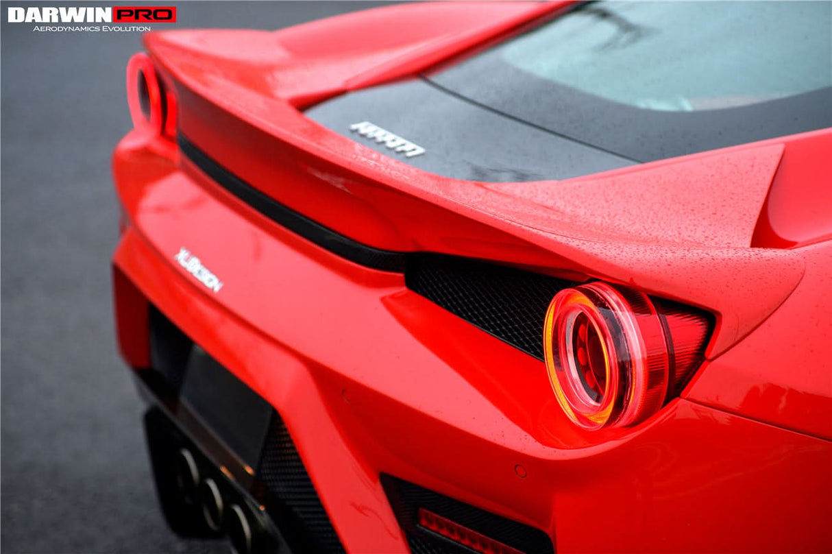 2010-2015 Ferrari 458 Italia and Spider Tail Light Cover DarwinPRO (BKSS)