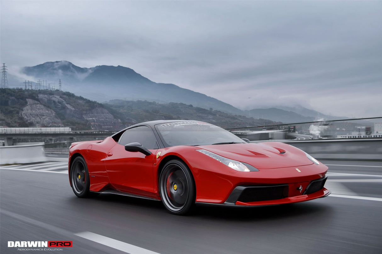 2010-2015 Ferrari 458 Italia and Spider BKSS Style Side Skirts DarwinPRO (BKSS Design)