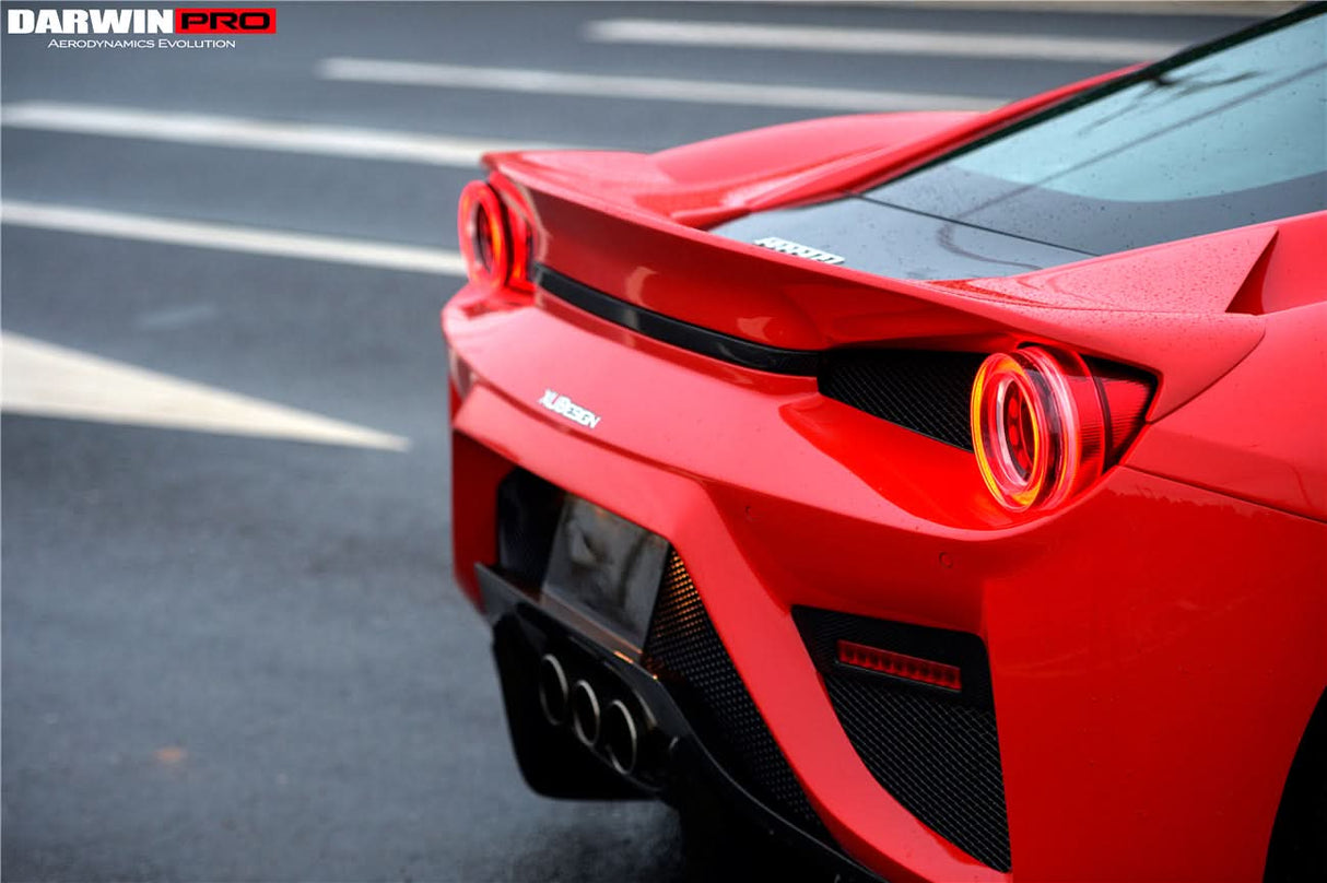 2010-2015 Ferrari 458 Italia and Spider Tail Light Cover DarwinPRO (BKSS)