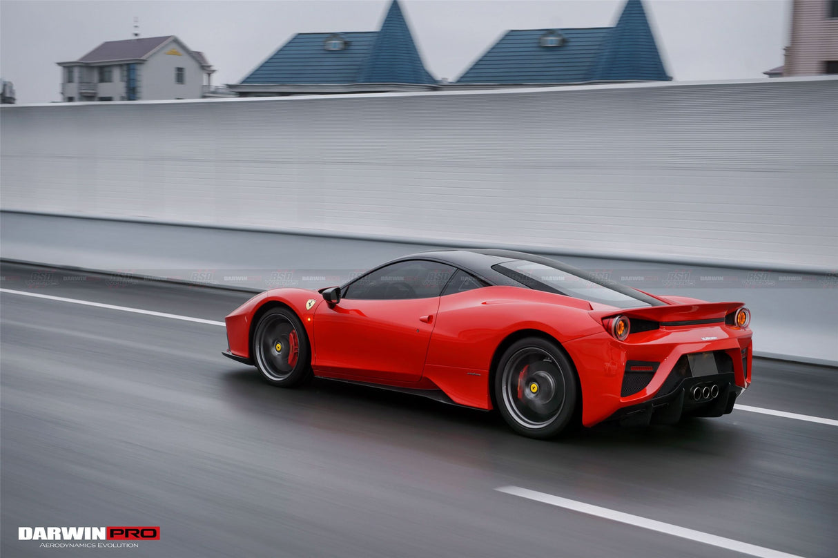 2010-2015 Ferrari 458 Italia and Spider BKSS Style Side Skirts DarwinPRO (BKSS Design)