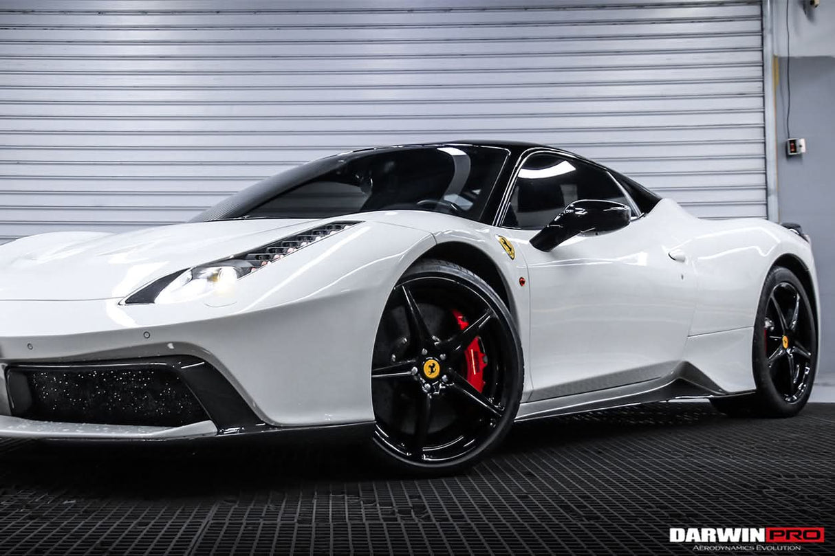 2010-2015 Ferrari 458 Italia and Spider Carbon Fiber Hood and Partial Carbon Fiber Front bumper DarwinPRO (BKSS Design)