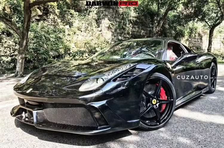2010-2015 Ferrari 458 Italia and Spider Partial Carbon Fiber Front Bumper DarwinPRO ( Speciale Design)