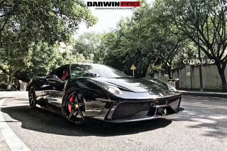 2010-2015 Ferrari 458 Italia and Spider Partial Carbon Fiber Front Bumper DarwinPRO ( Speciale Design)