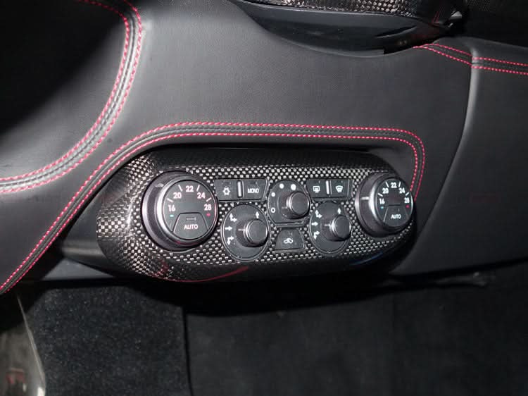 2010-2015 Ferrari 458 Dry Carbon Fiber AC Control Panel Cover DarwinPRO (OE) Fits Italia, Spider, Speciale