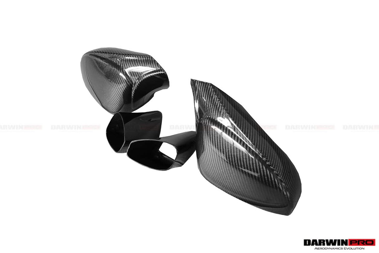2010-2015 Ferrari 458 Dry Carbon Fiber Mirror Housing Repalcement DarwinPRO (OE) Fits Italia, Spider, Speciale