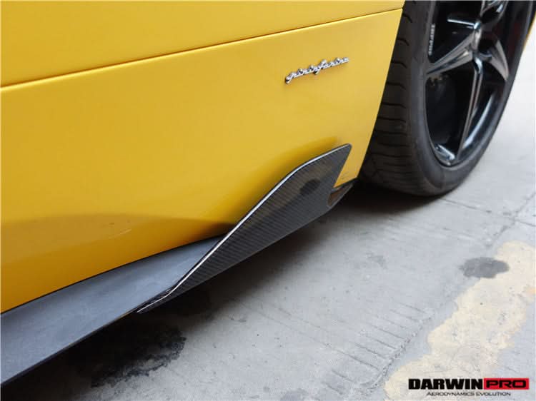 2010-2015 Ferrari 458 Italia and Spider Carbon Fiber Side Skirts Canards DarwinPRO ( Speciale Design)