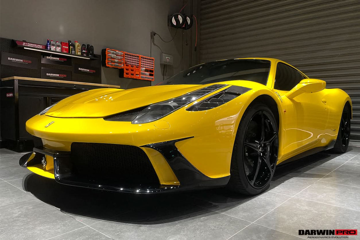 2010-2015 Ferrari 458 Italia and Spider Carbon Fiber Hood DarwinPRO ( Speciale Design)