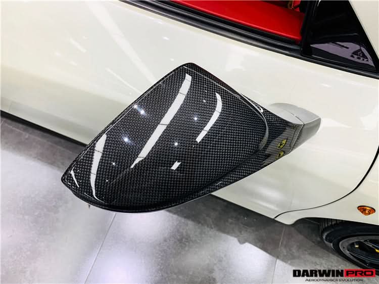 2010-2015 Ferrari 458 Dry Carbon Fiber Mirror Housing Repalcement DarwinPRO (OE) Fits Italia, Spider, Speciale