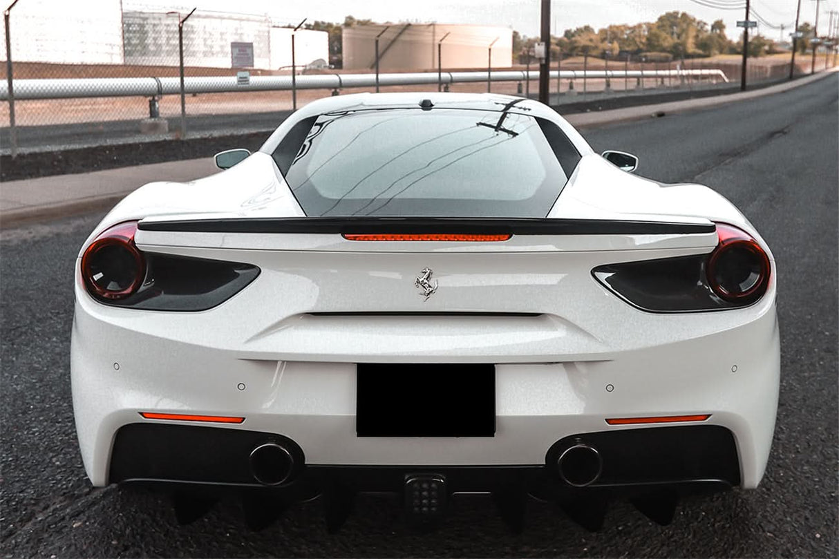 2015-2020 Ferrari 488 GTB Spyder Dry Carbon Fiber Rear Light Satellite Covers
