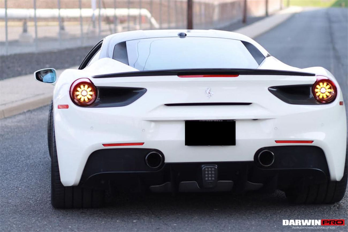 2015-2020 Ferrari 488 GTB Spyder Dry Carbon Fiber Rear Light Satellite Covers