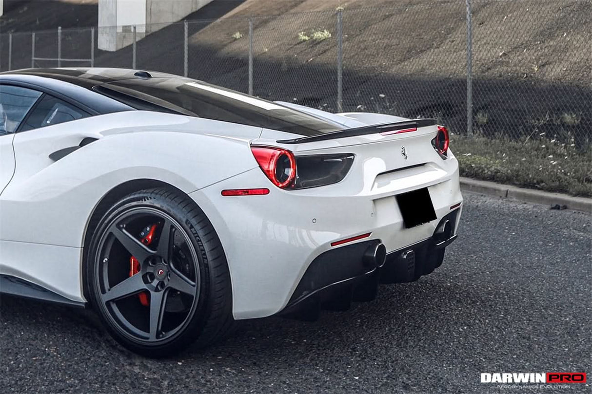 2015-2020 Ferrari 488 GTB Spyder Dry Carbon Fiber Rear Light Satellite Covers