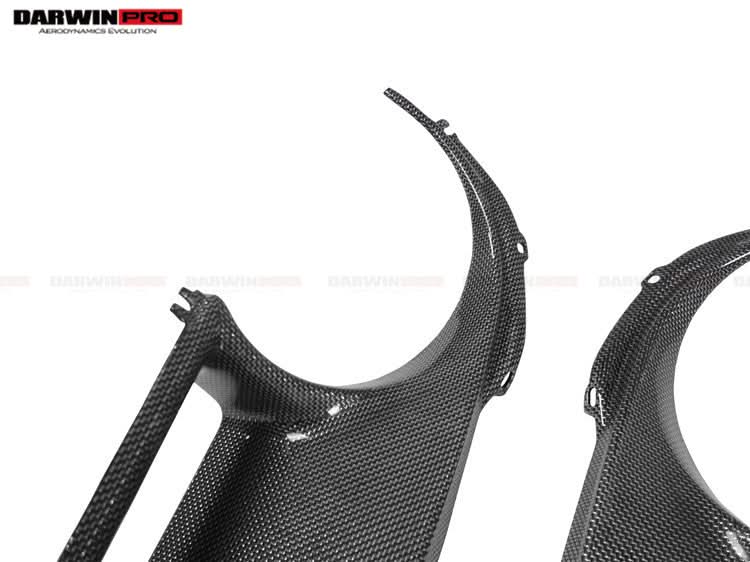 2015-2020 Ferrari 488 GTB Spyder Dry Carbon Fiber Rear Light Satellite Covers