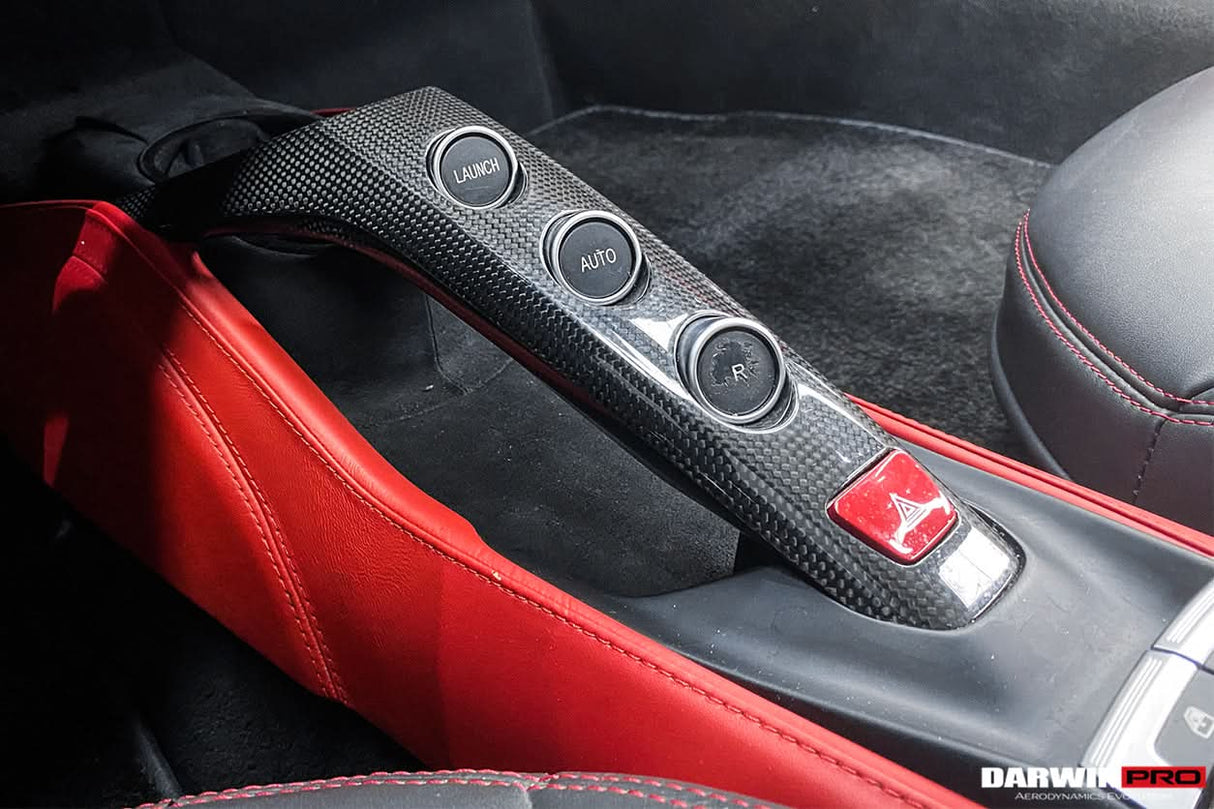 2015-2020 Ferrari 488 Dry Carbon Fiber Bridge Control | Fits GTB, Spider