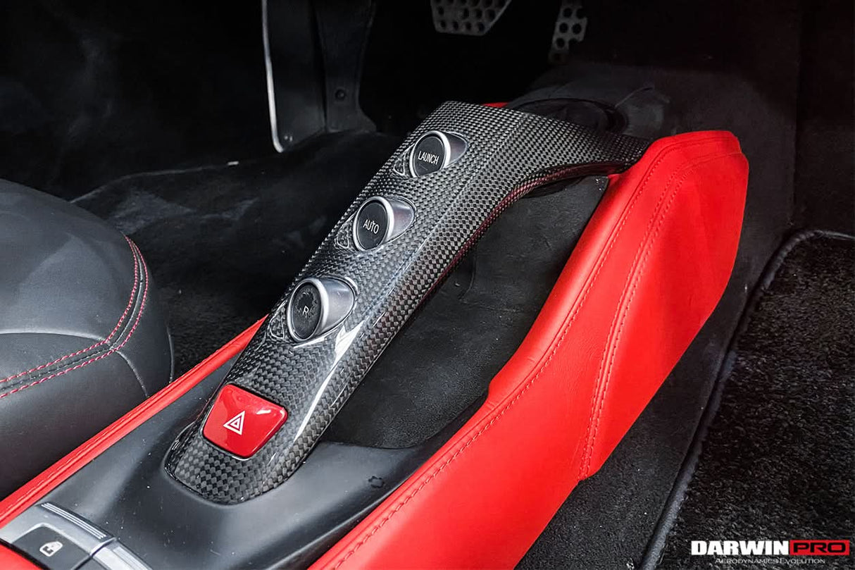 2015-2020 Ferrari 488 Dry Carbon Fiber Bridge Control | Fits GTB, Spider