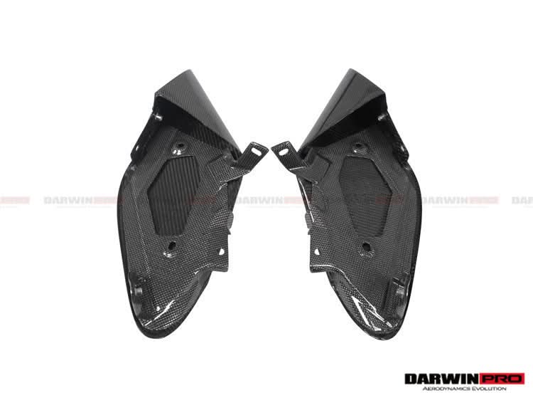 2015-2020 Ferrari 488 GTB & Spider Dry Carbon Fiber Side Air Intake Fins
