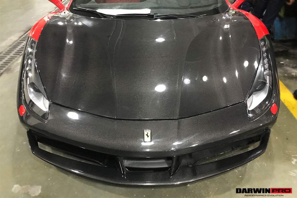 2015-2020 Ferrari 488 GTB & Spider Carbon Fiber Hood